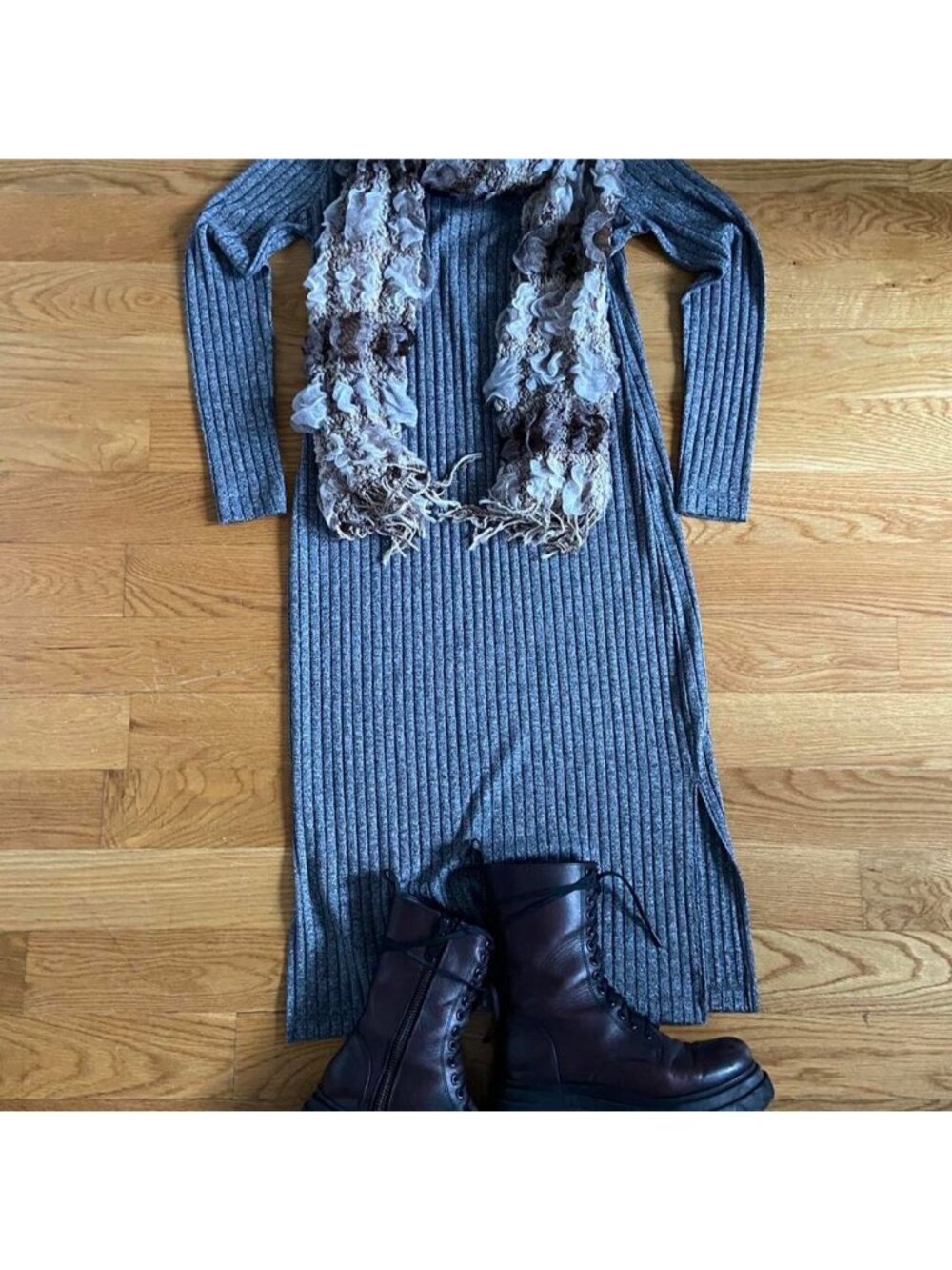 Grey old navy midi sweater dress